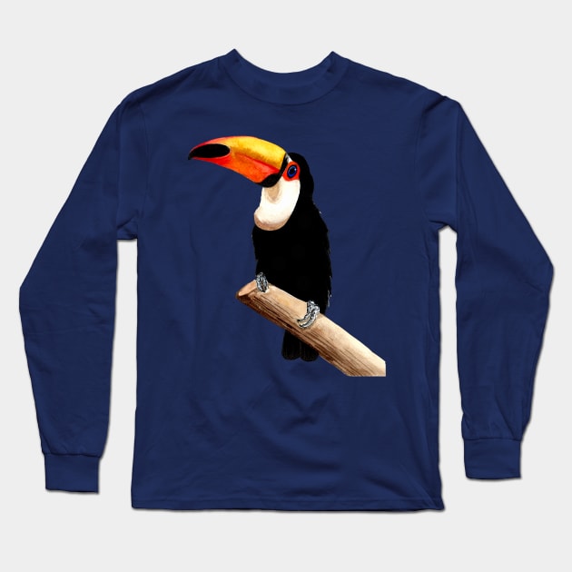 Toucan Long Sleeve T-Shirt by Bridgetdav